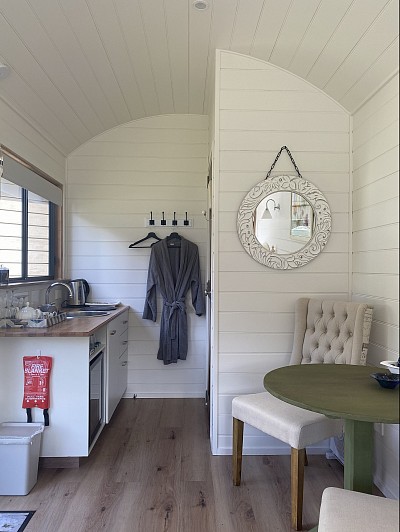 Beautiful shepherds hut nearly completed.